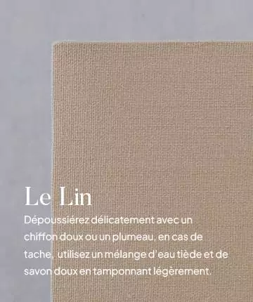 Entretien du lampadaire de salon en lin beige
